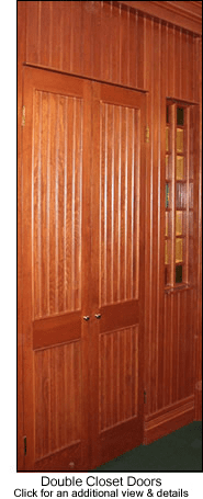 Beadboard Double Closet Doors