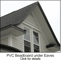 PVC Beadboard under Eaves