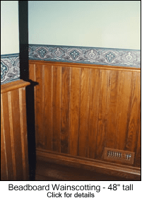 48'' Tall Beadboard Wainscotting