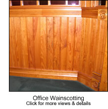 Office Beadboard Wainscotting