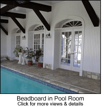 Beadboard in Pool Room