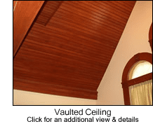 Beadboard on Vaulted Ceiling