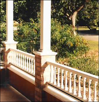 Photos of Handrails, Subrails, and Bottom Rails on Porches from Vintage ...