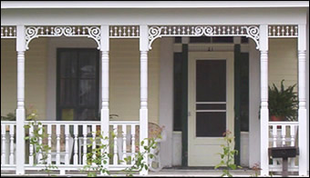 Photos of Handrails, Subrails, and Bottom Rails on Porches from Vintage ...