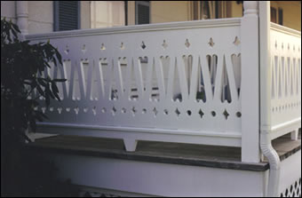 Photos of Handrails, Subrails, and Bottom Rails on Porches from Vintage ...