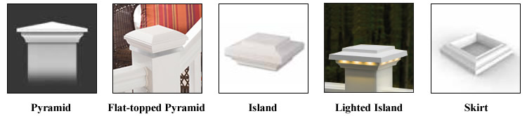 AZEK® Brand Post Caps and Skirts