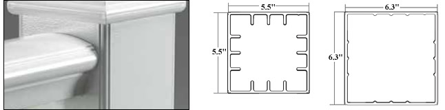 Newel Post Sleeves additional graphics
