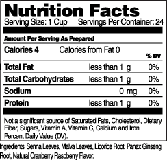 Slimming Tea Cranraspberry - 24 Tea Bags