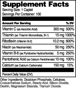 Vitamin B Complex with C 100 Tablets