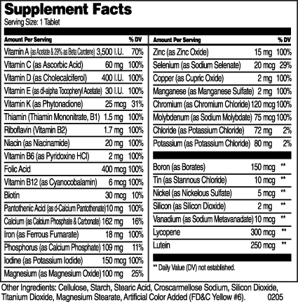 Sentry Complete Multivitamins 130 Tablets