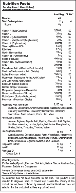 Balanced Essentials Ingredients