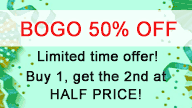 Buy 1 Get 1 50% Off