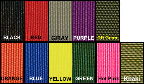 arm restraints and racing seat belt colors