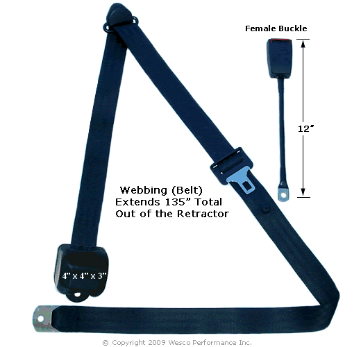 Big Rig Seat Belt Semi Truck Air Ride Seats