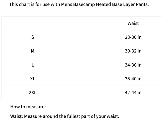 gobi heat size chart