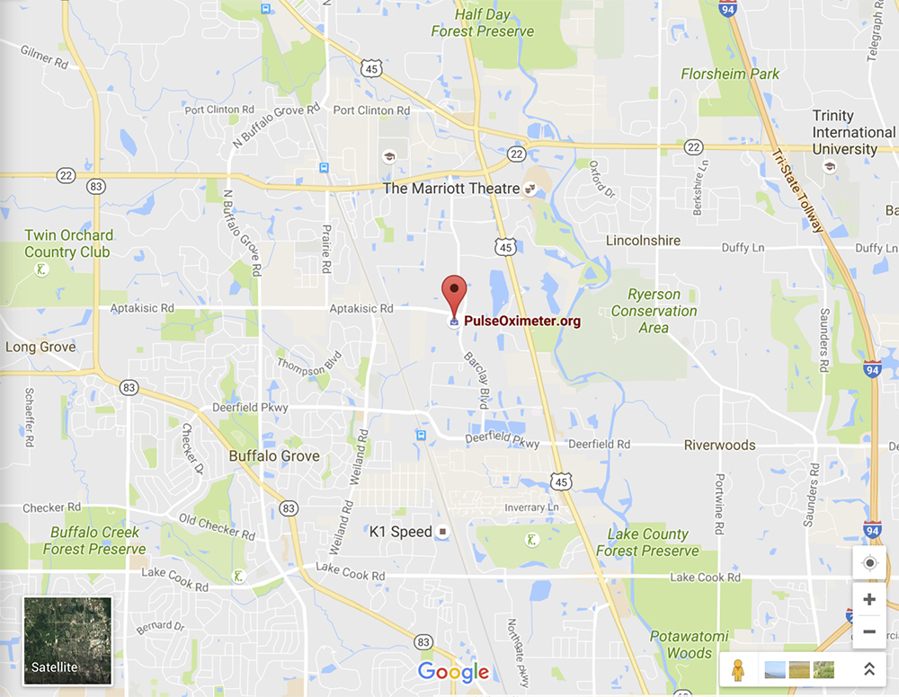 PulseOximeter.org Google Maps Location