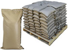 acrylic sandbags filled, pallet tan