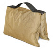 filled saddle sandbag tan