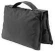filled saddle sandbag black