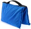 filled saddle sandbag blue