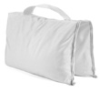 filled saddle sandbag white