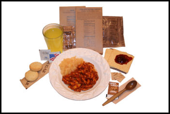 SurePak12 meal MRE and sealed packaging NOTE: Dishes and utensils are NOT included