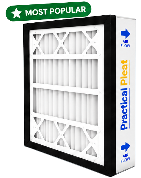 Practical Pleat Return Grille Air Vent Filter, MERV 11, 5 inch deep