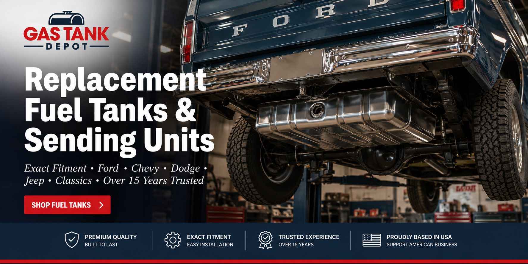 Replacement Fuel Tanks & Sending Units Replacement Fuel Tanks & Sending Units
