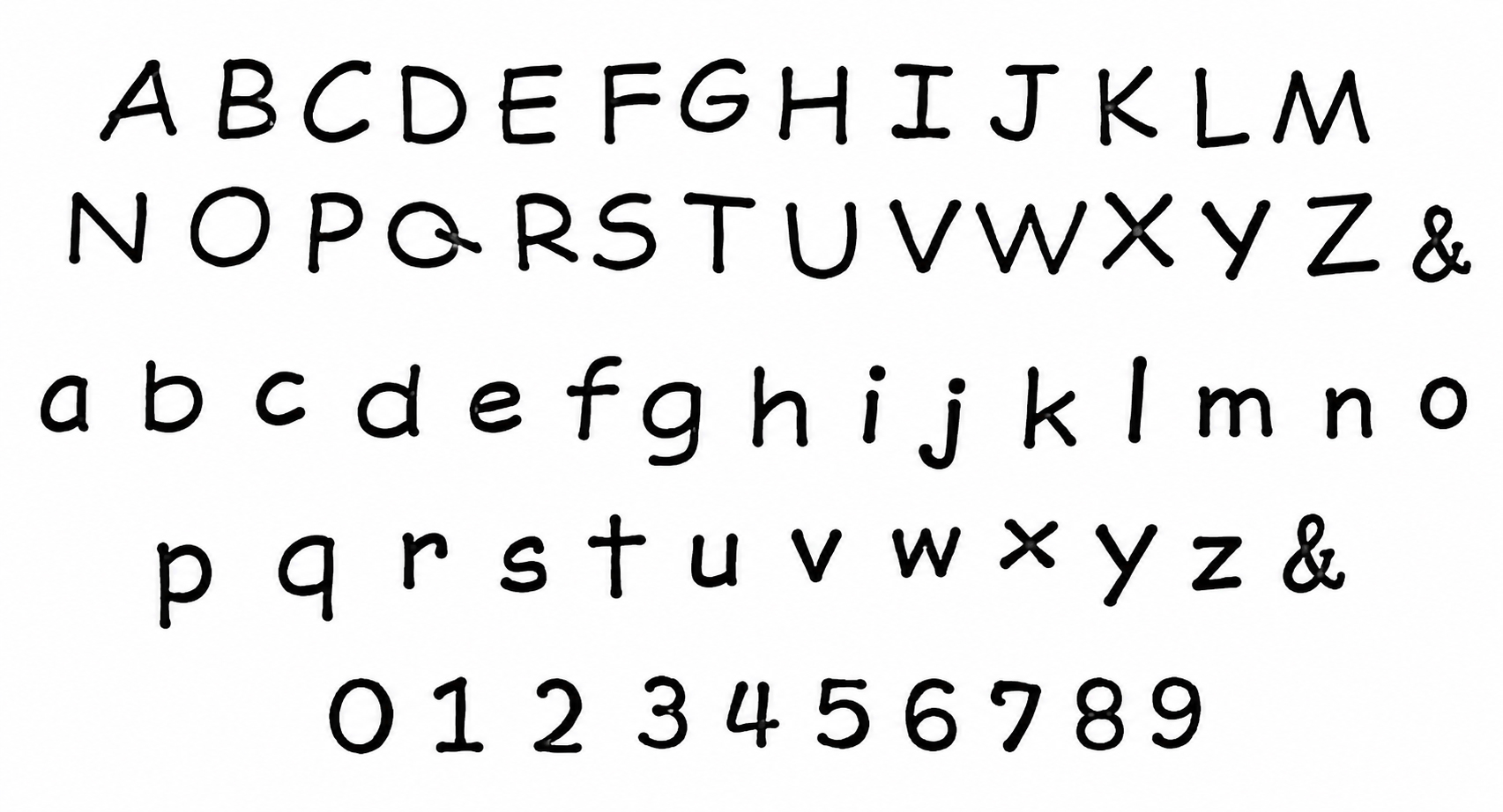 Basic Print font