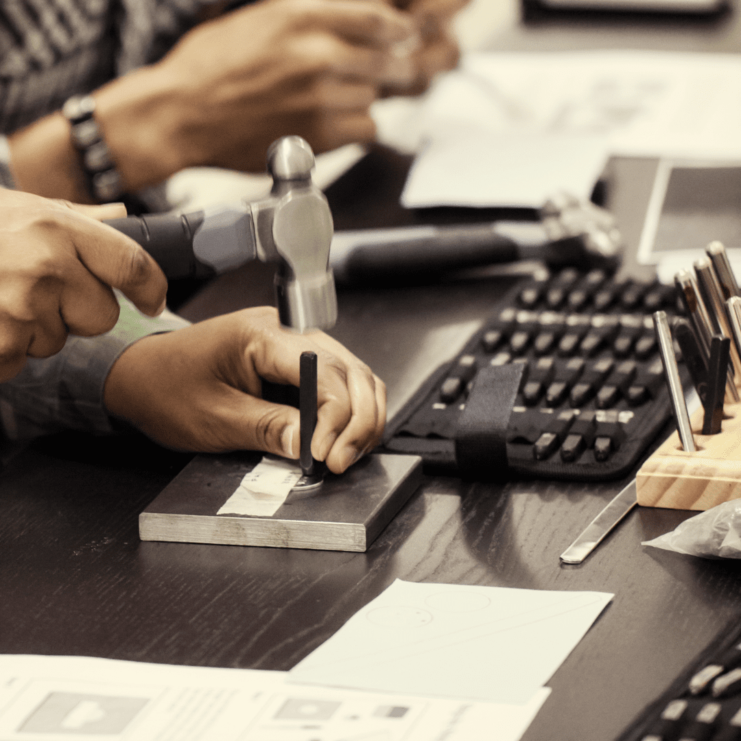 Hand Stamping Process