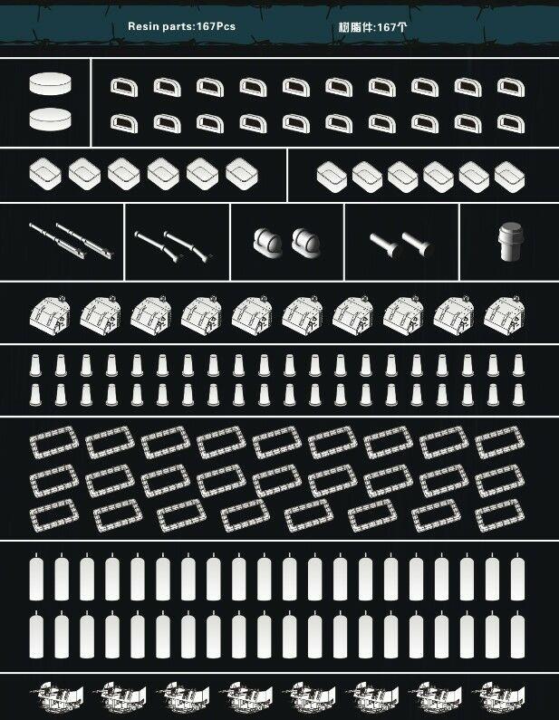 Flyhawk 350125 1/350 USS Alabama for Trumpeter top quality, (scale