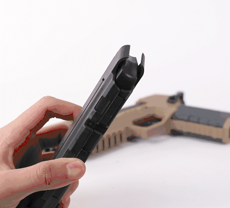 Cyberpunk 2077 Pistol Toy, Lizzie Gecko Soft Bullet Toy Gun, Foam Dart