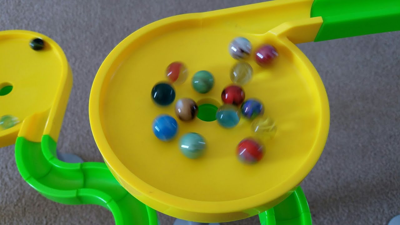 Satisfying Building Blocks Marble Run ASMR Rotary Funnel and Elevator