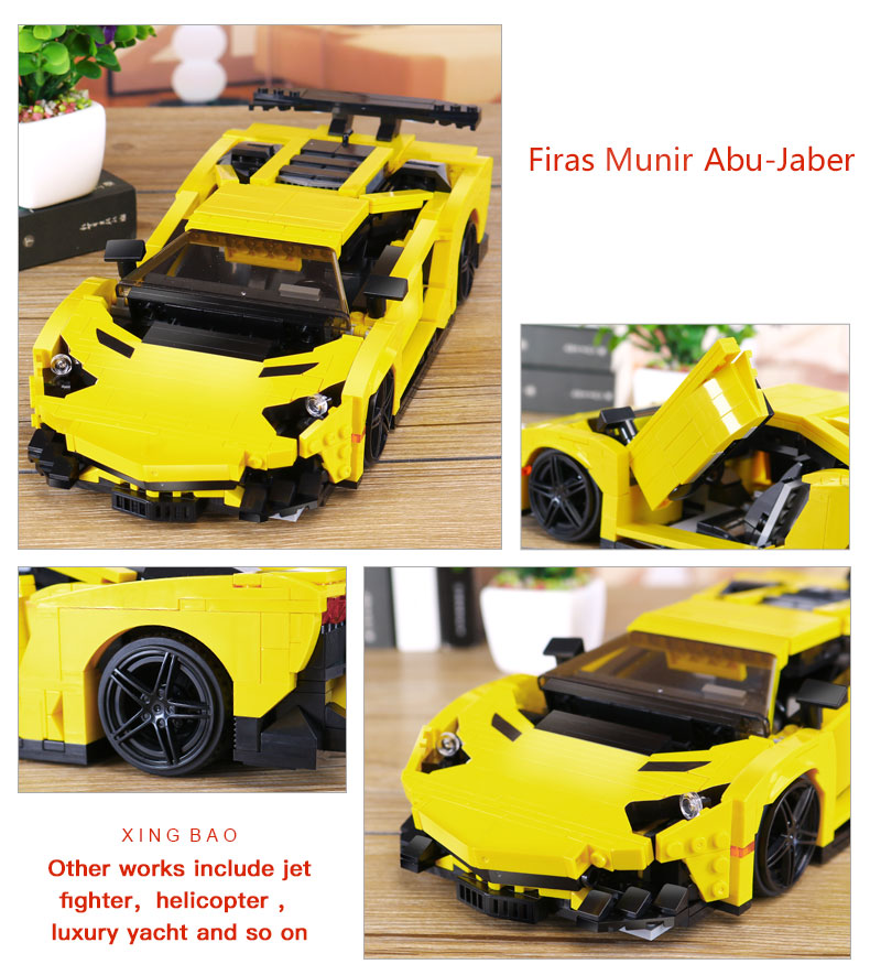 XINGBAO 03008 Yellow Lightning Building Bricks Toy Set MOC Custom 