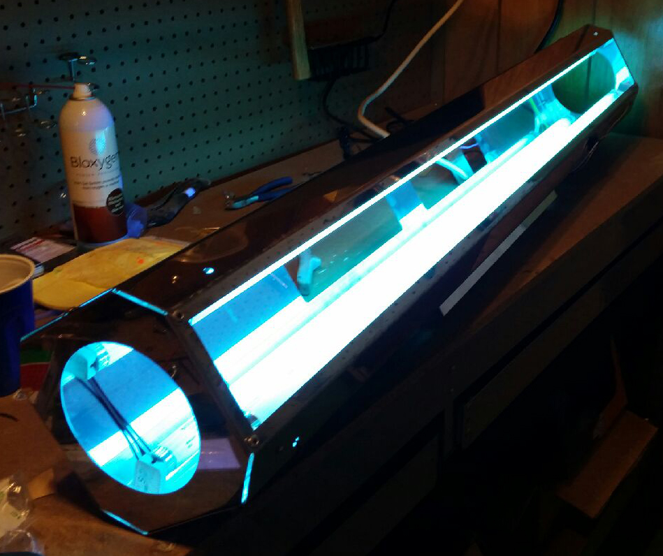 Fishing lure uv curing rig