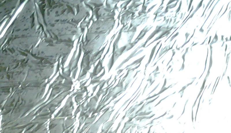 Using aluminum foil as a reflector for UV curing