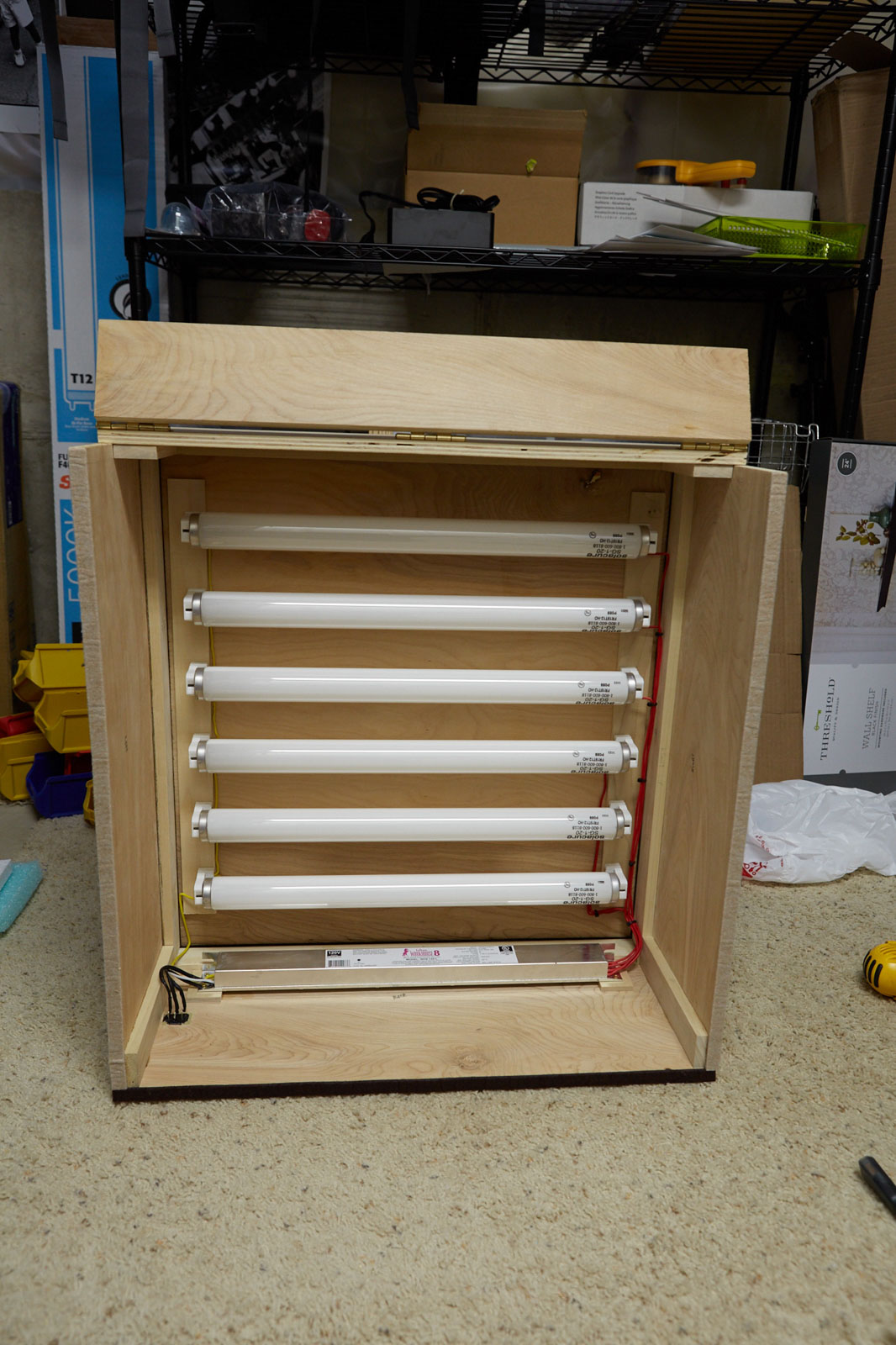 UV Curing rig using Solacure lamps, inside