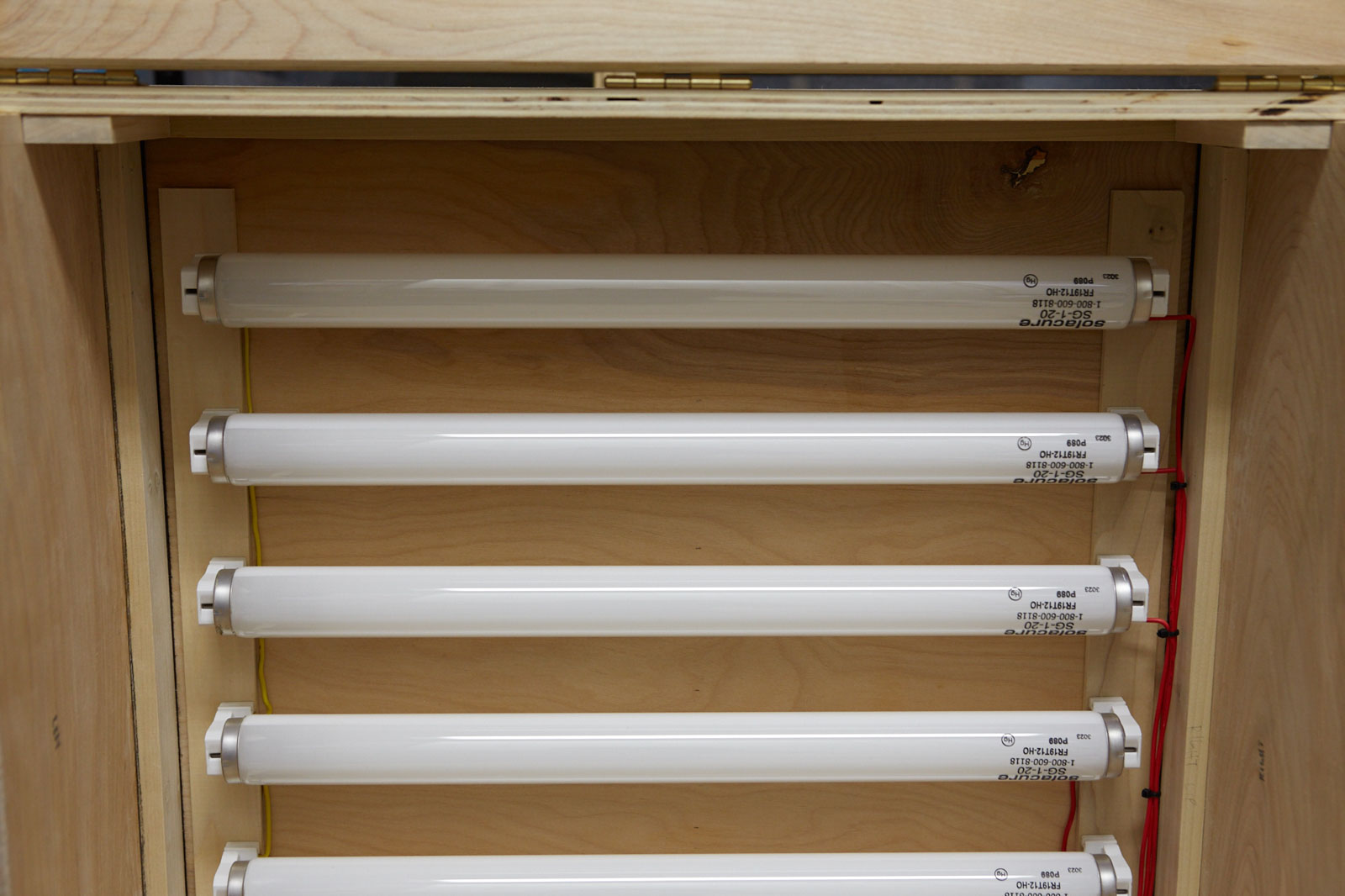 UV Curing rig using Solacure lamps, inside upper