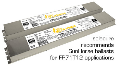 SunHorse ballasts for FR71 UV curing lamps