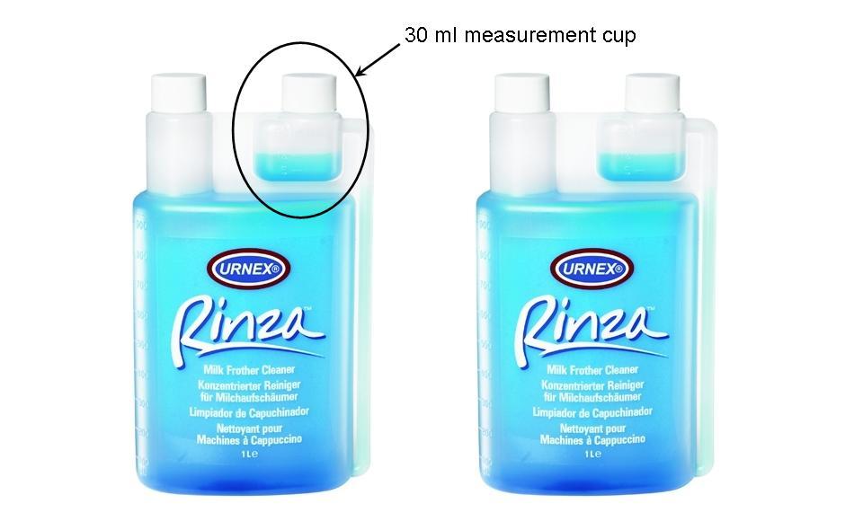 Two Bottles of Rinza, One with the 30 Milliliter Chamber Circled