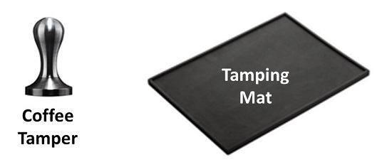 A Coffee Tamper and a Tamping Mat