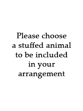 Please Choose Stuffed Animal