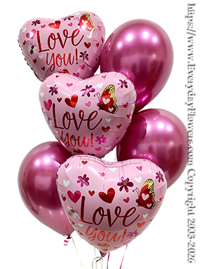 I Love You Balloon Bouquet CBB403 +$25
