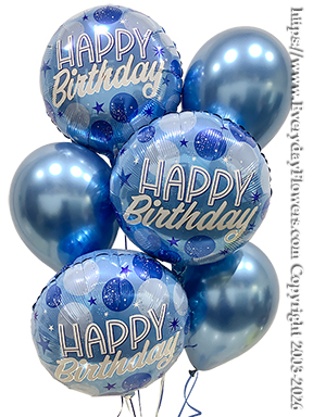 Birthday Blue Sparkle Bouquet CBB425 +$25