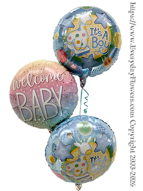 Baby Boy Foil Balloons CBB57 +$15