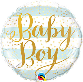 Baby Boy Blue Stripes +$5