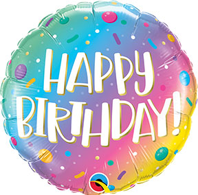 Birthday Ombre Dots & Sprinkles +$6