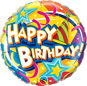 Birthday Party Hats & Streamers +$6