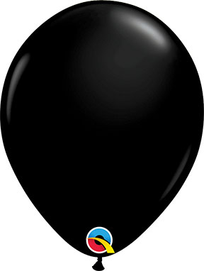 11 Inch Black Latex Balloon. Remember we do put hi-float inside the balloon to increase the time the balloon floats. 11 Inch Black Latex Balloon