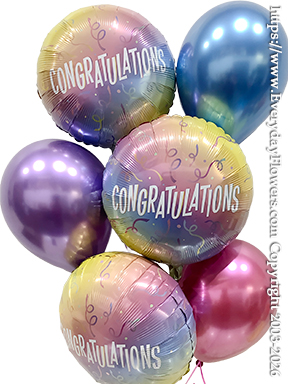 Congratulations Balloon Bouquet CBB431 +$25